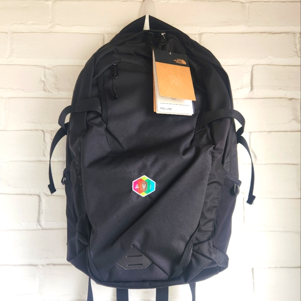 The North Face Fall Line Backpack Black With Small Logo